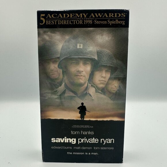 Saving Private Ryan VHS 1999 Drama Tom Hanks Steven Spielberg WWII Good - Picture 1 of 3